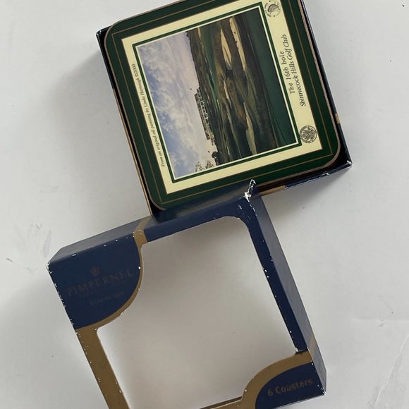 Pimpernel Set of 6 Decorative Coasters for glasses Art for the table - Picture 5 of 10